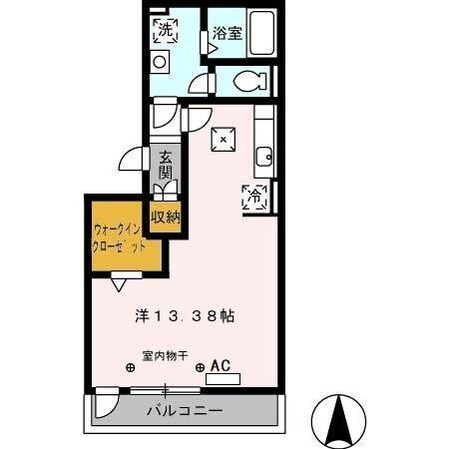 三日市駅 徒歩8分 1階の物件間取画像